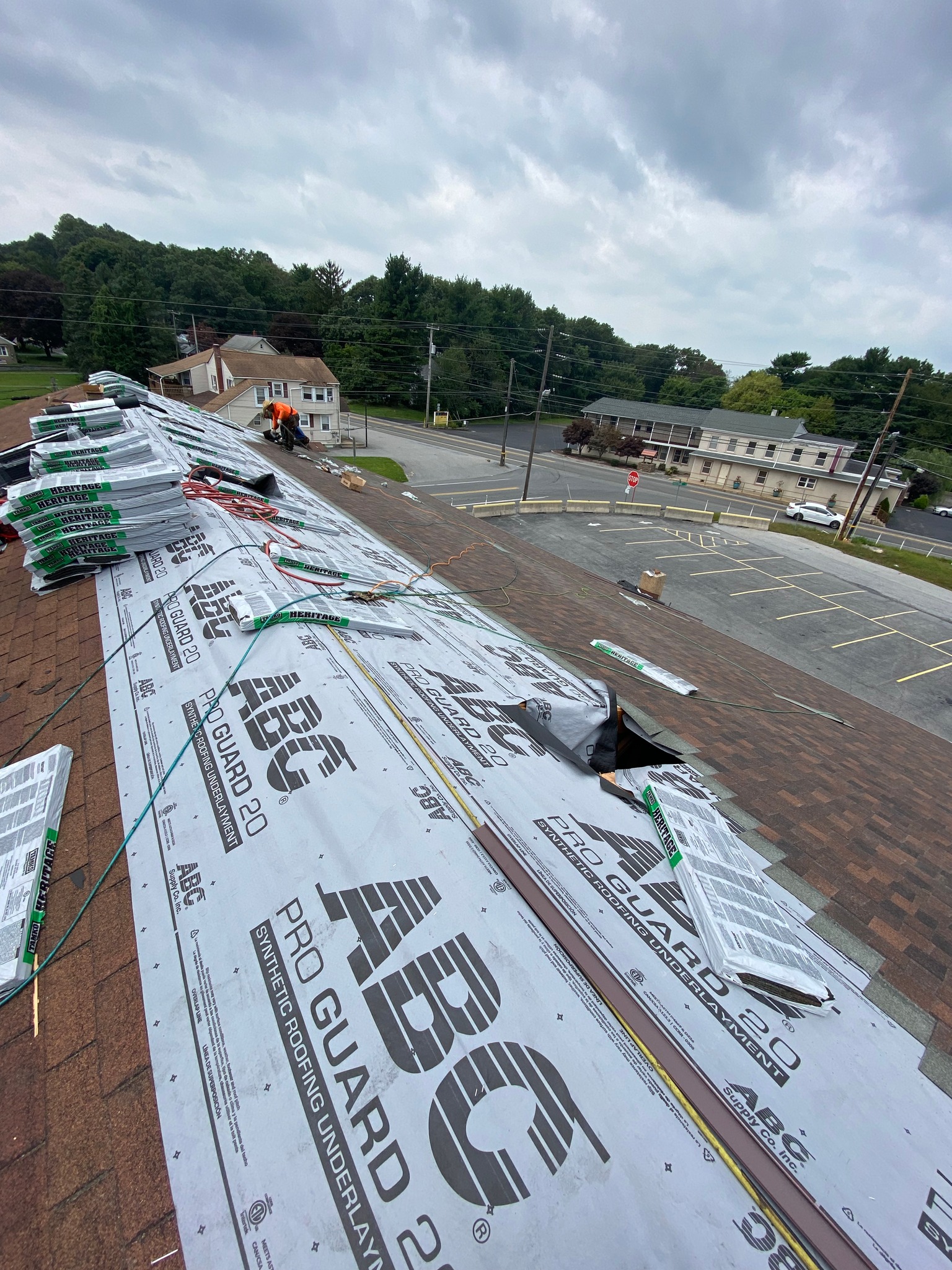 During - Roof Tear Off & Replacement in Lancaster County, PA