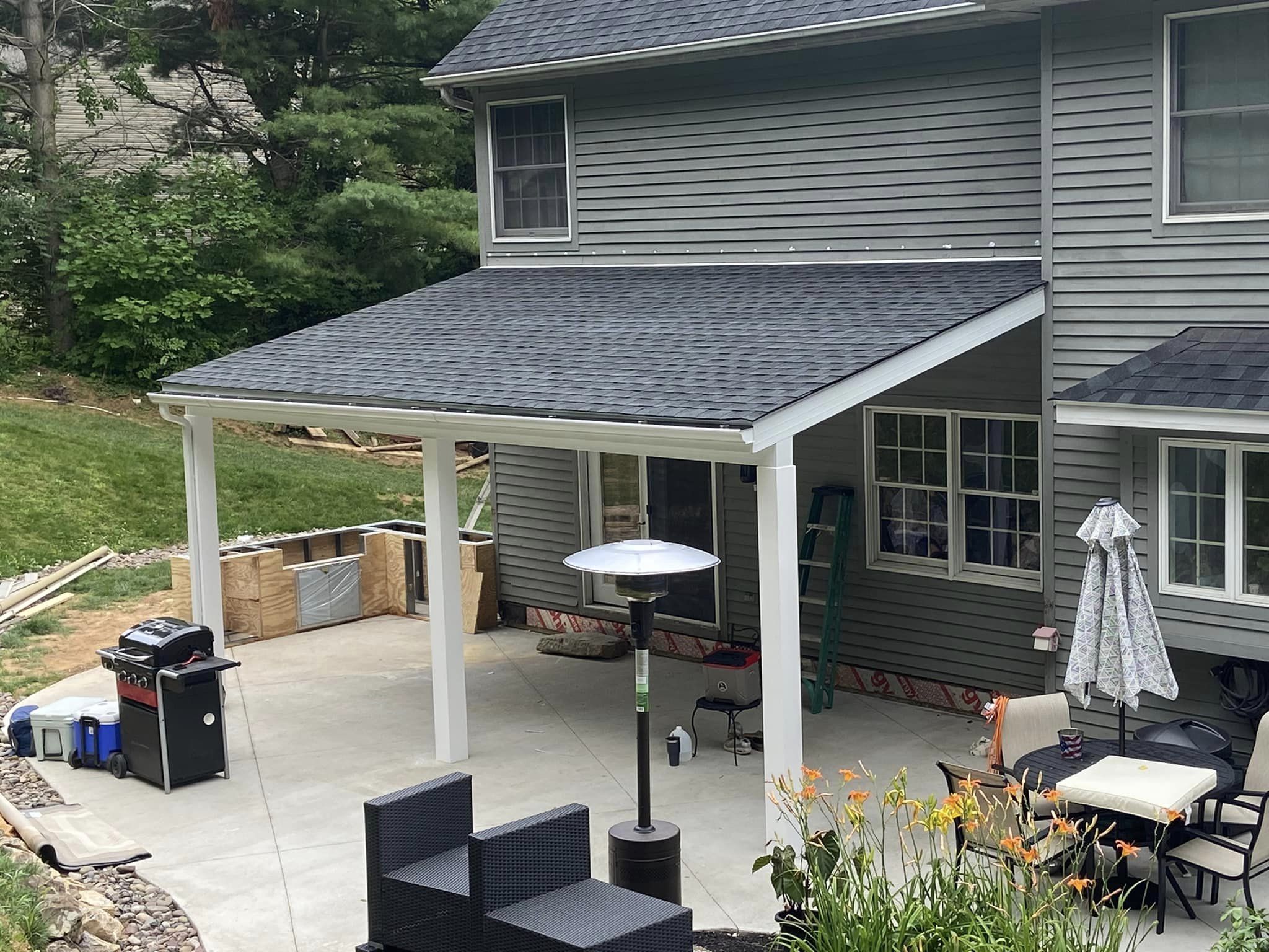 Covered Porch Installation in Lancaster County, PA