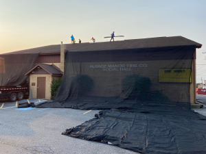 During - Commercial Roof Tear Off & Replacement in Lancaster County, PA